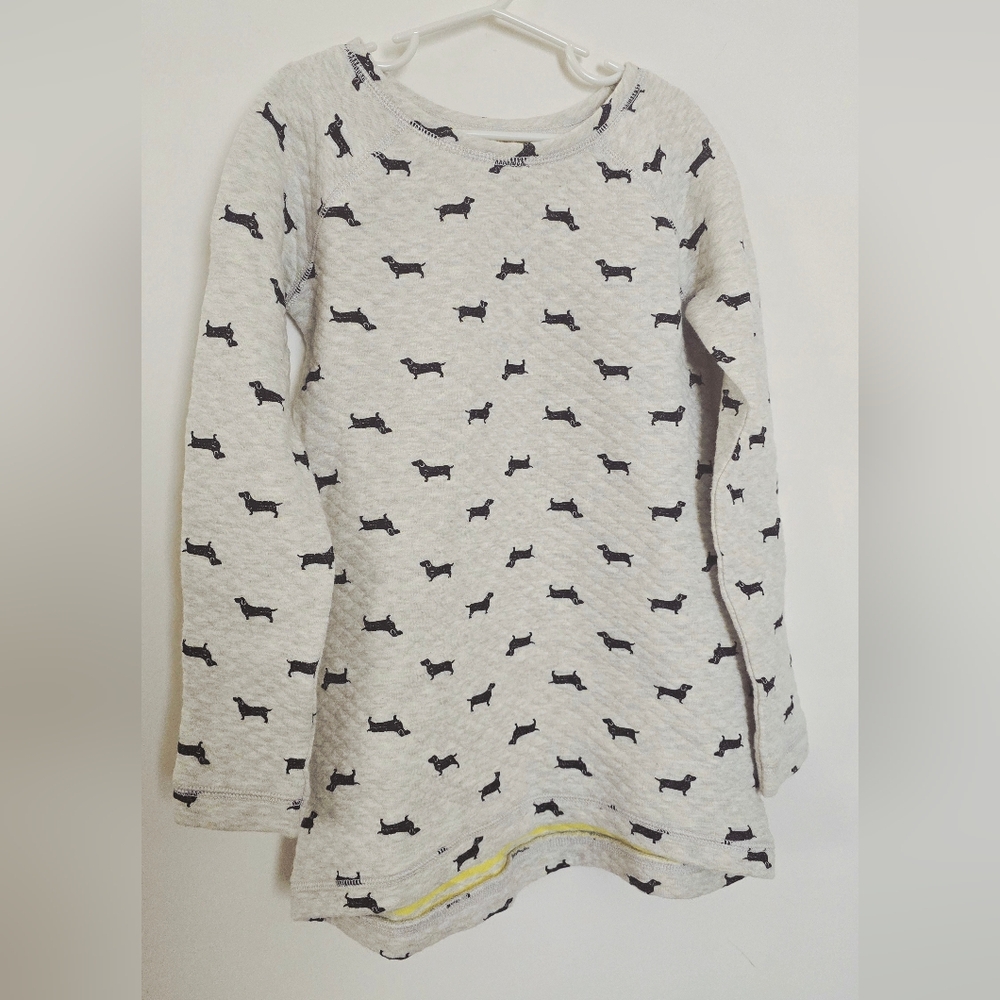 Tucker + Tate Gray Long Sleeve Dog Pattern Tee